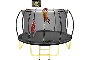 12FT Pumpkin Trampoline with Enclosure: Bounce to the Rhythm of Joy