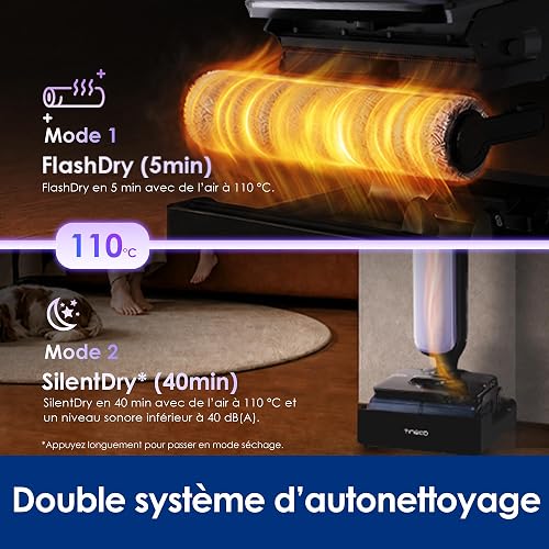 Tineco Floor One S9 Artist Boost Steam Aspirateur Laveur, ReverseScrub - 7