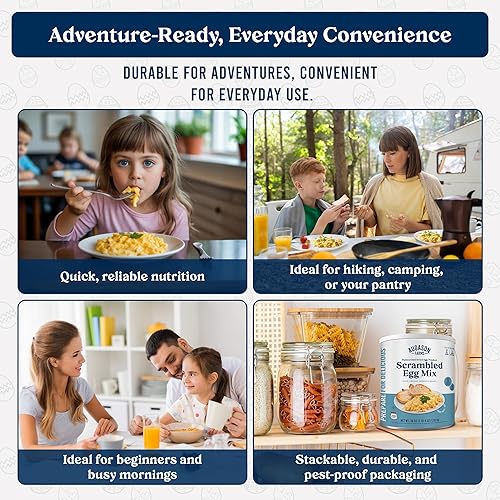 Miniatura 24 de Augason Farms Lata de huevo entero seco en polvo, huevos pasteurizados para uso en la cocina, comidas para hornear y uso diario, almacenamiento