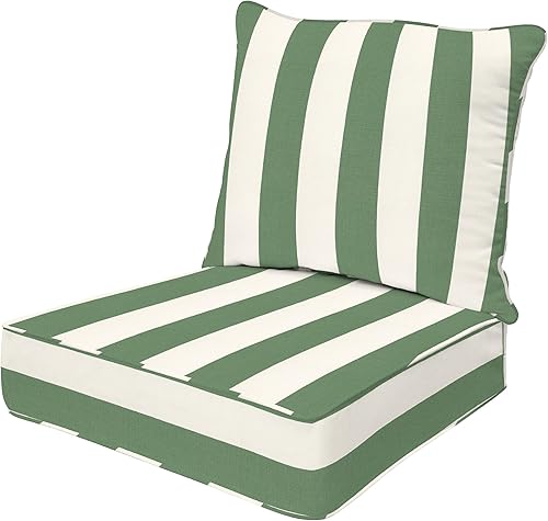 Vista 28 de Honeycomb Asiento profundo para exteriores, 24 pulgadas de ancho x 23 pulgadas de profundidad, cojín para silla de exterior azul zafiro sólido Azul