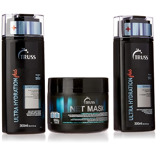 Kit Truss Ultra Hydration Plus Shampoo 300ml + Condicionador 300ml + Net Mask 550g Kit Truss Ultra Hydration Plus Shampoo 300ml + Condicionador 300ml + Net Mask 550g