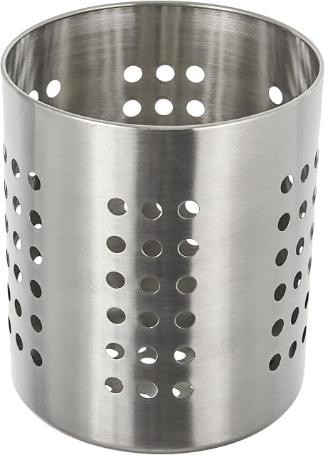 Zeller 27340 12 x 13 cm Kitchen Utensil Holder Stainless Steel