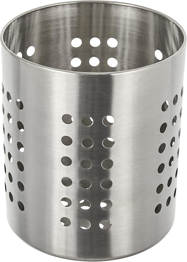 Zeller 27340 Küchenutensilienhalter, Edelstahl ø 12 x 13 cm