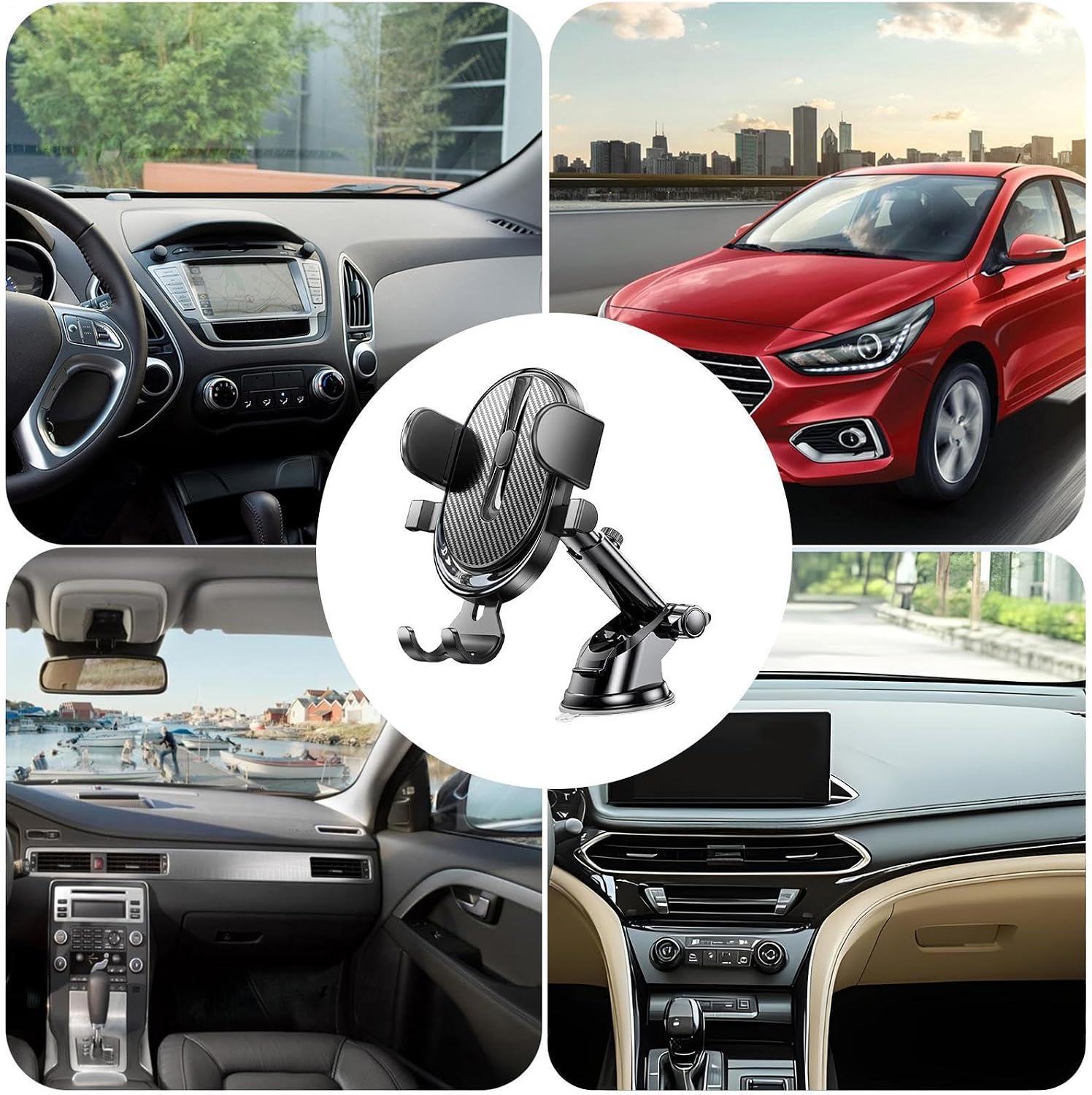 Car Phone Holder Anti-Slip Vibration-Proof Dashboard GPS Mount image 5