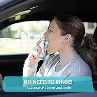 Vista 5 de Spray hidratante natural de boca seca con xilitol, hidratante de garganta seca que proporciona alivio de la boca de algodón con neem, aceite