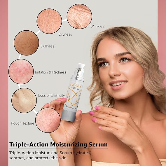 Vitamin C & Hyaluronic Acid Face Serum Set Anti Aging 2-Step Day/Night System for Wrinkles, Fine Lines & Dry Skin Hydrating & Repair Facial Serum for Glowing Skin (2 Pack)