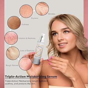 Vitamin C & Hyaluronic Acid Face Serum Set Anti Aging 2-Step Day/Night System for Wrinkles, Fine Lines & Dry Skin Hydrating & Repair Facial Serum for Glowing Skin (2 Pack)