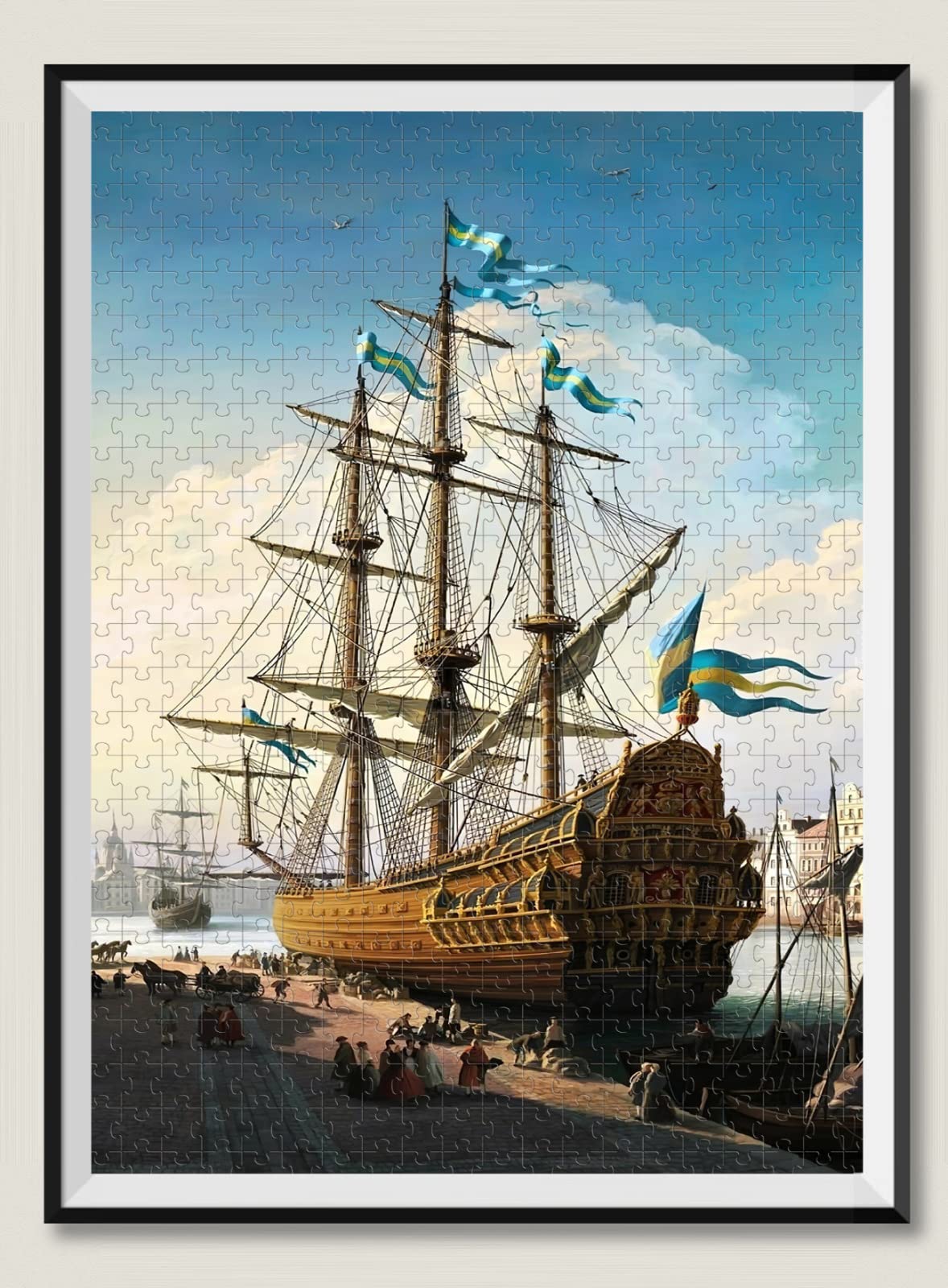 Puzzle in legno per adulti da 5000 pezzi Regalo per barche a vela da mare Decorazione per feste di intrattenimento per il tempo libero