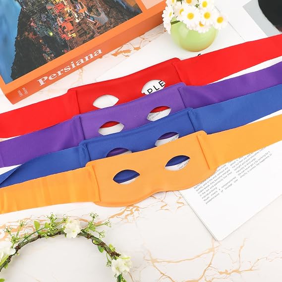 BOXOB 4pcs Turtle Party Decorations Eye Masks