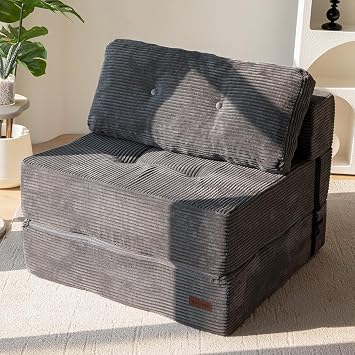 MAXYOYO Folding Sofa Bed, Convertible Sofa Bed with High-Density Support Foam, Portable 4 in 1 Fold Out Chair to Floor Lounger, Versatile Floor Couch for Living Room Bedroom | Convertible Sofa Bed with High-Density Support Foam, Versatile Floor Couch for Living Room Bedroom Relaxing Sleeping