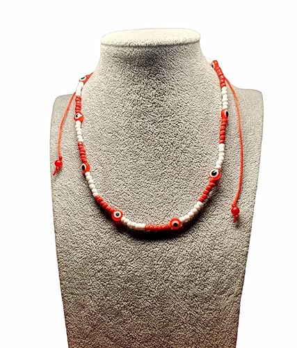 Miniatura 5 de Evil Eye Orisha Iyawo Babalawo Santeria Necklace Eleke Collar Unisex (Yemaya)