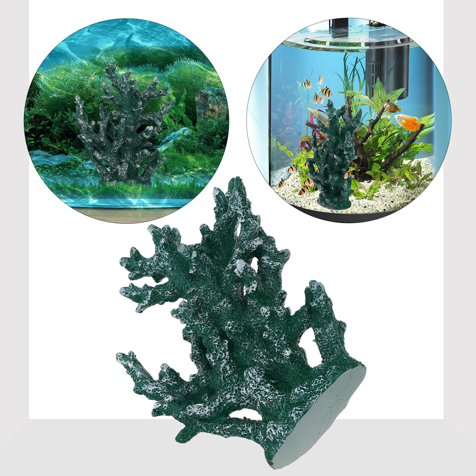 Coral Artificial Decorativo de Resina Estilo Mediterráneo para Acuario