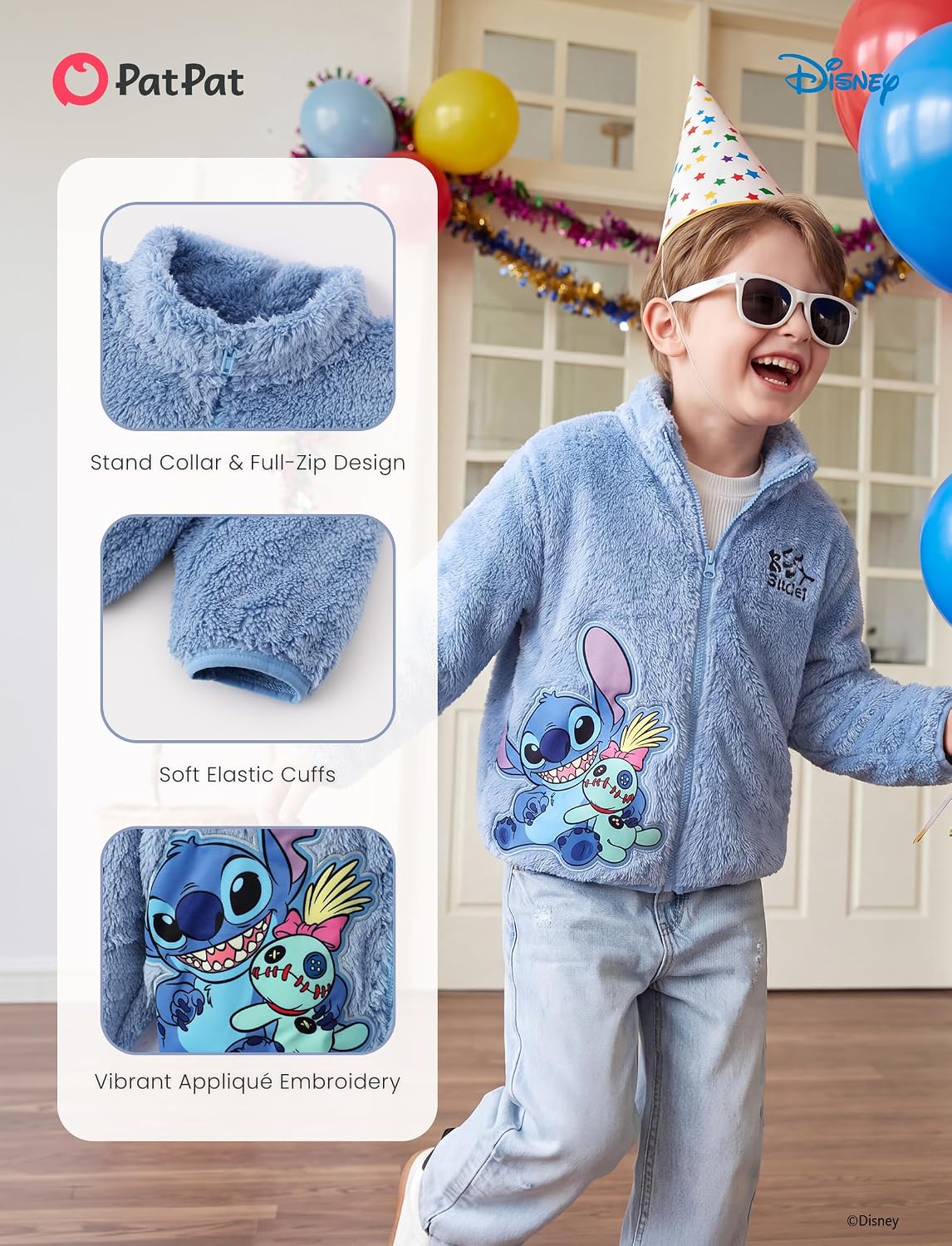 Disney Marvel Boys Fleece Jacket Spiderman Zip Up Fall Cardigan Kid 2-9Y