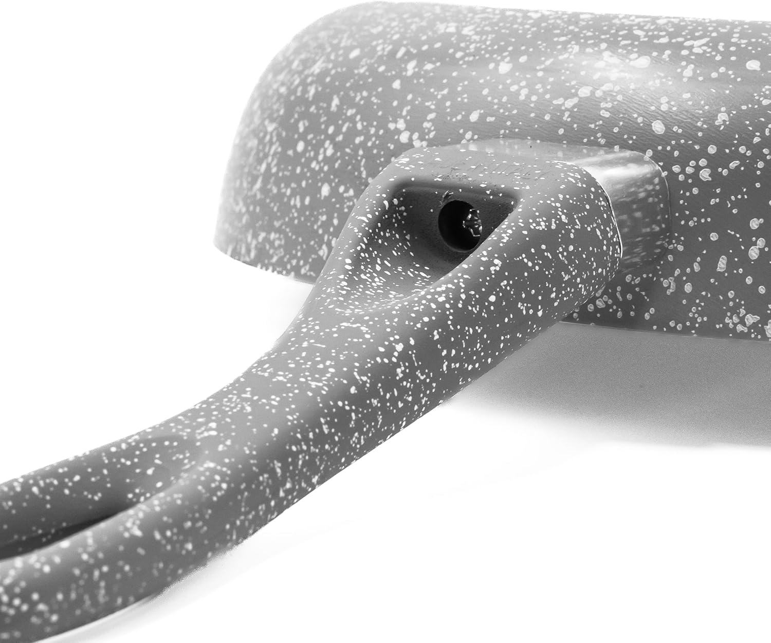 Zanetti Pietra Rara Non-Stick Frying Pan with Aluminium Soft Touch Handle, High Resistance, 32 cm Diameter, Grey Colour, Made in Italy