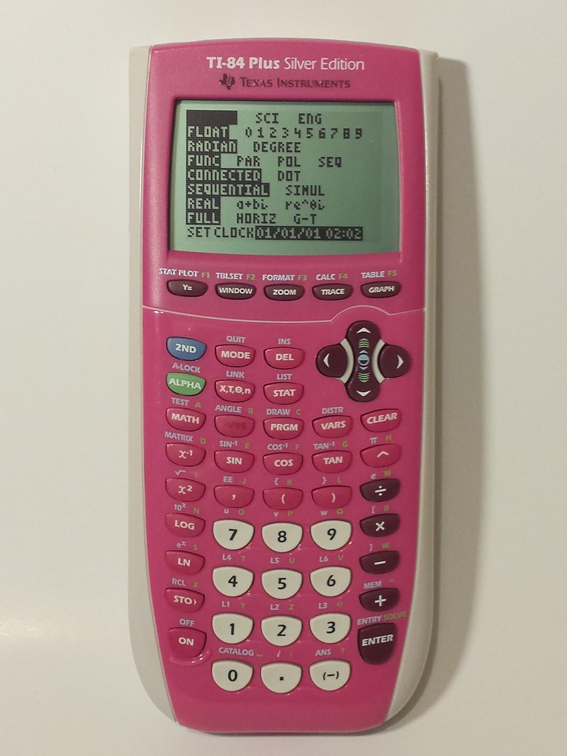 Texas Instrument 84 Plus Silver Edition graphing Calculator (Full Pink in color) (Packaging may vary)