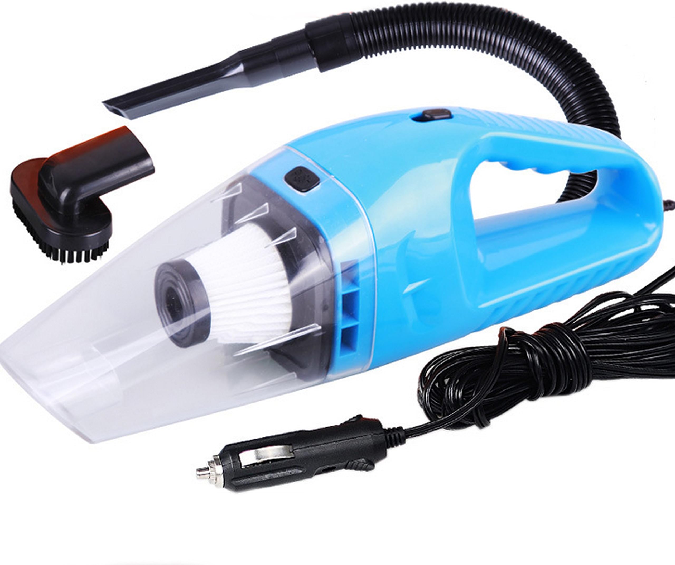 Cherni Car Vacuum Cleaner Handheld Portable 120W Mini Dirt Devil Vacuum with 16ft Power Cable (Blue)