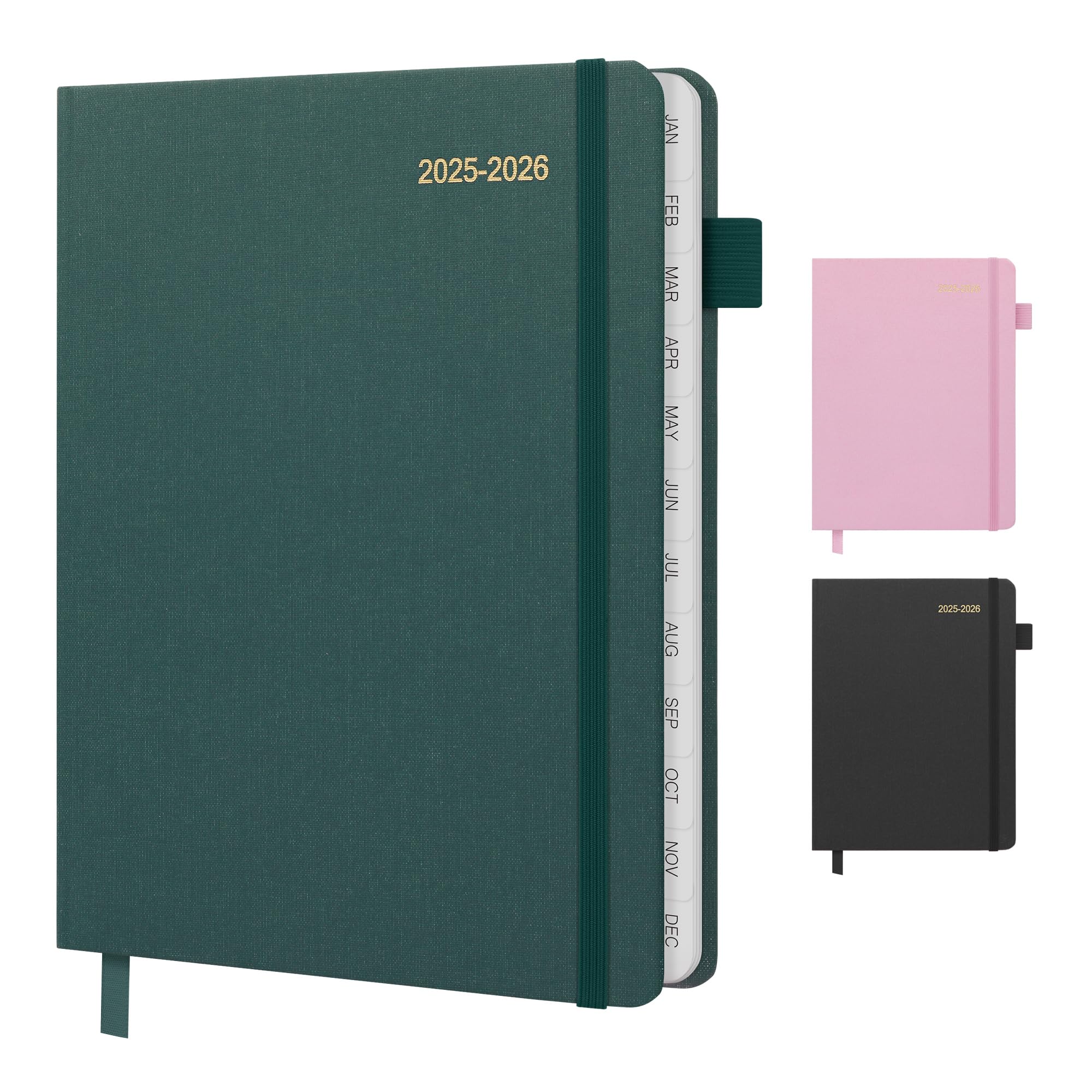 Planner 2025-2026, Academic Linen 2025-2026 Monthly Planner July 2025 to June 2026, Weekly & Daily Organizer with Tabs, Note Pages, Hardcover 5.65" x