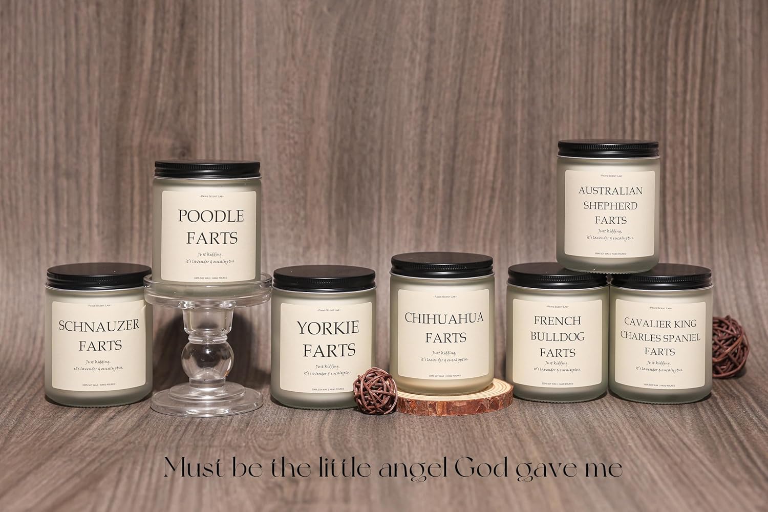 French Bulldog Gifts & Decor, French Bulldog Gift for Women, Dog Farts Candle, Dog Mom Gift for Women - Lavender & Eucalyptus, Crafted by Natural Soy Wax & Natural Essential Oils, 7OZ - Image 5