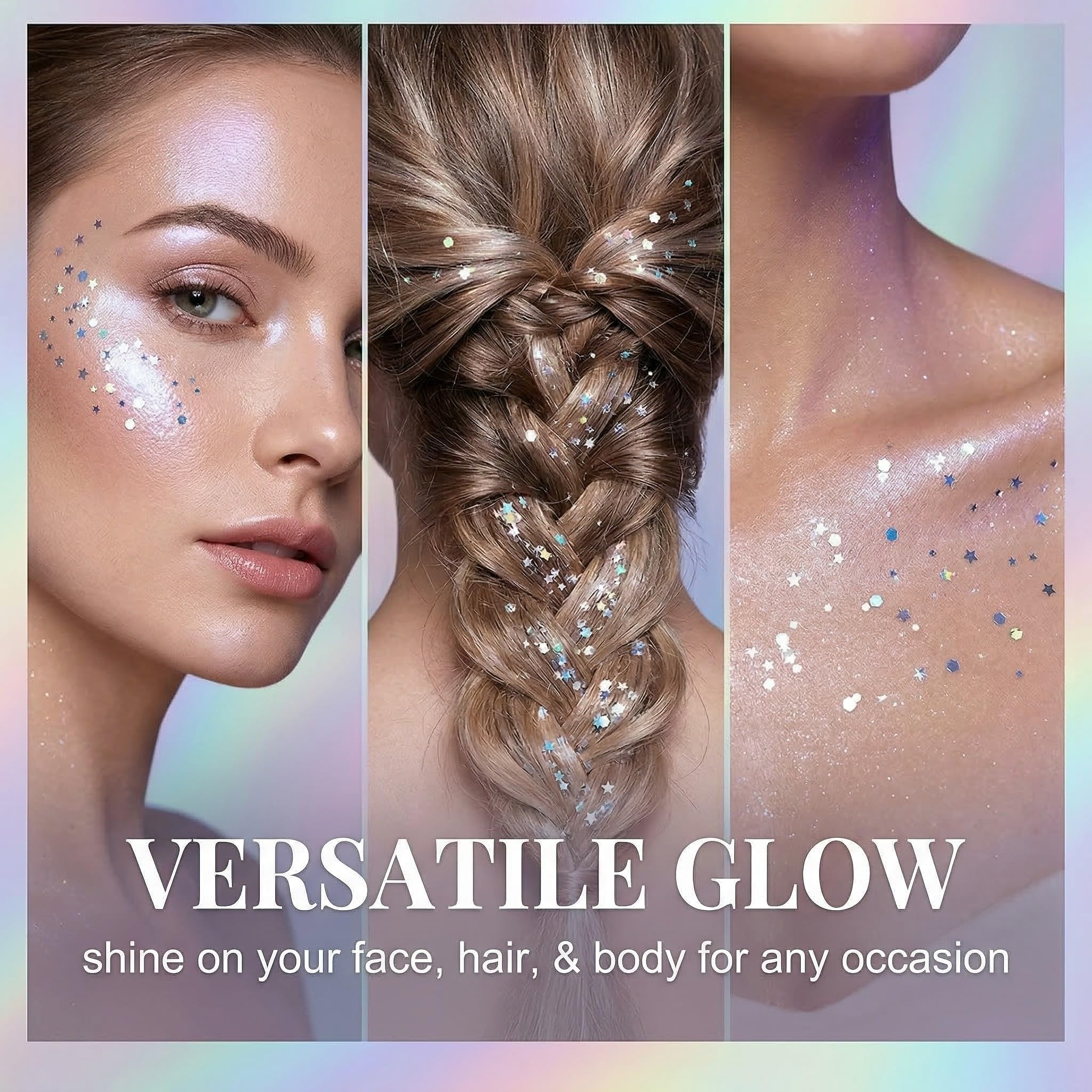 Glitter Viso Corpo Stick Brillantini Trucco Carnevale Glitter Viso Capelli Trucco Festa Festival Brillantini Corpo Trucco Bambini Adulti