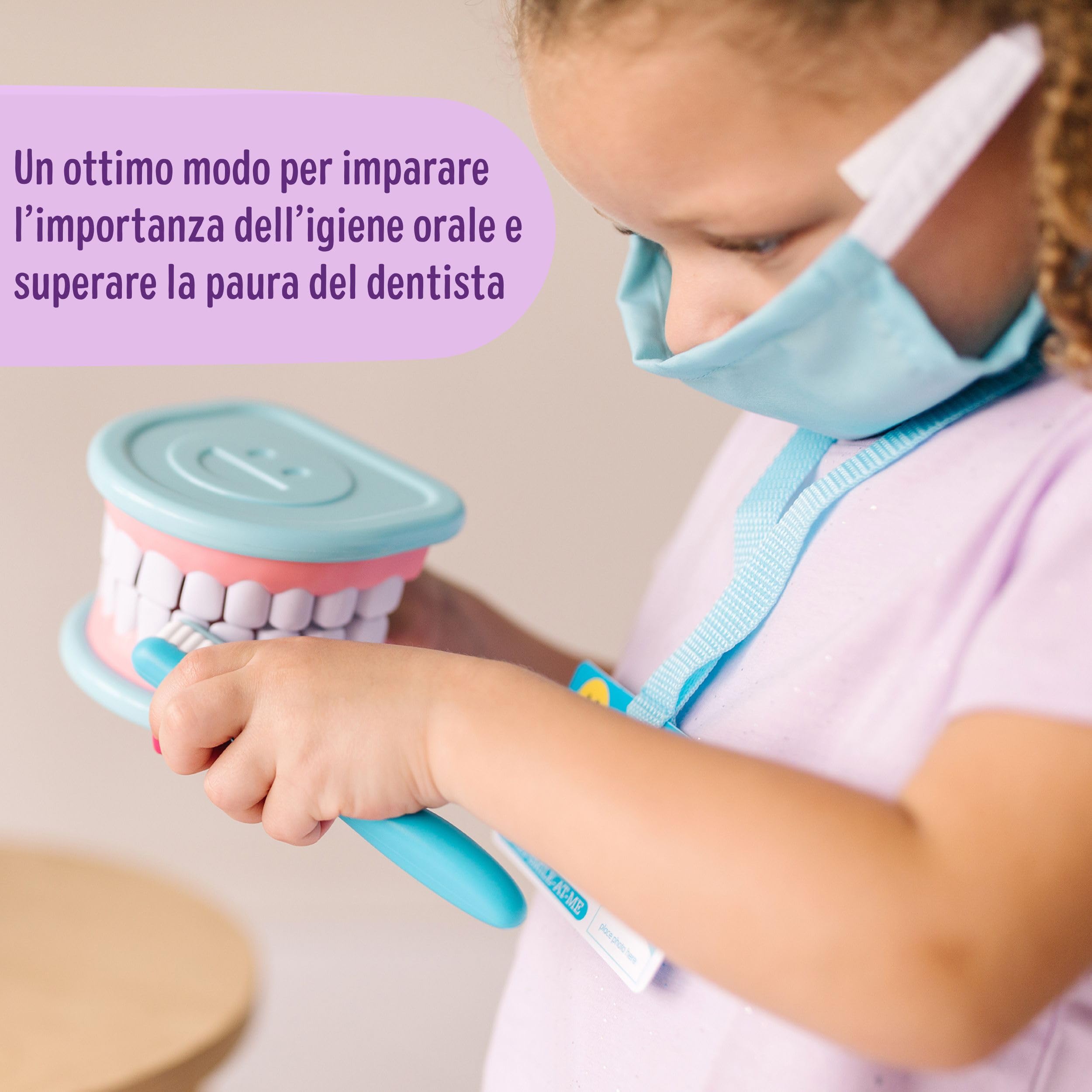 Melissa & Doug Set Per Piccoli Dentisti - Gioco Dentista con Attrezzi, Valigetta Medico, Giocattolo Educativo, Giochi di Imitazione Montessori, Regalo per Bambini e Bambine, 3+ Anni