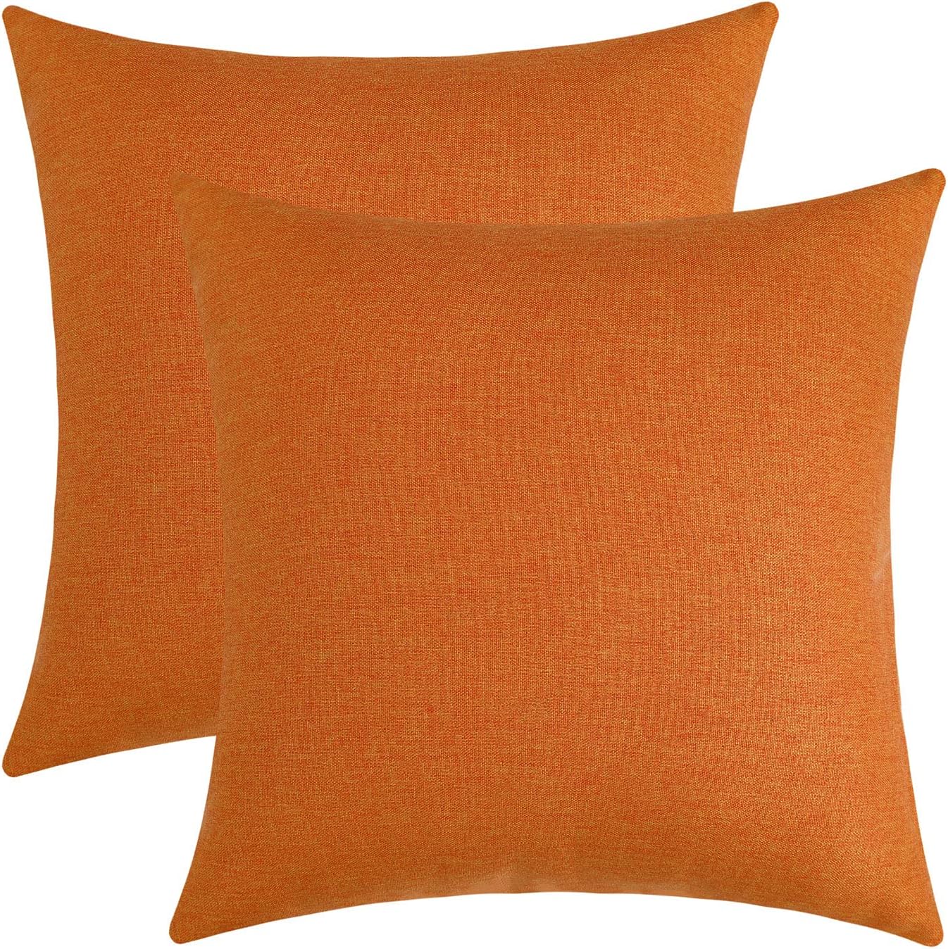 Jeneoo Decorative Burnt Orange Throw Pillow Covers Rustic Farmho