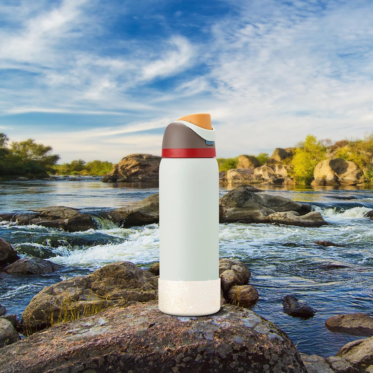 2 PCS Glitter Silicone Boot for Owala Water Bottle, Anti-Slip Protective Sleeve for FreeSip/Twist/Flip Stainless Steel Water Bottles Accessories - Image 7