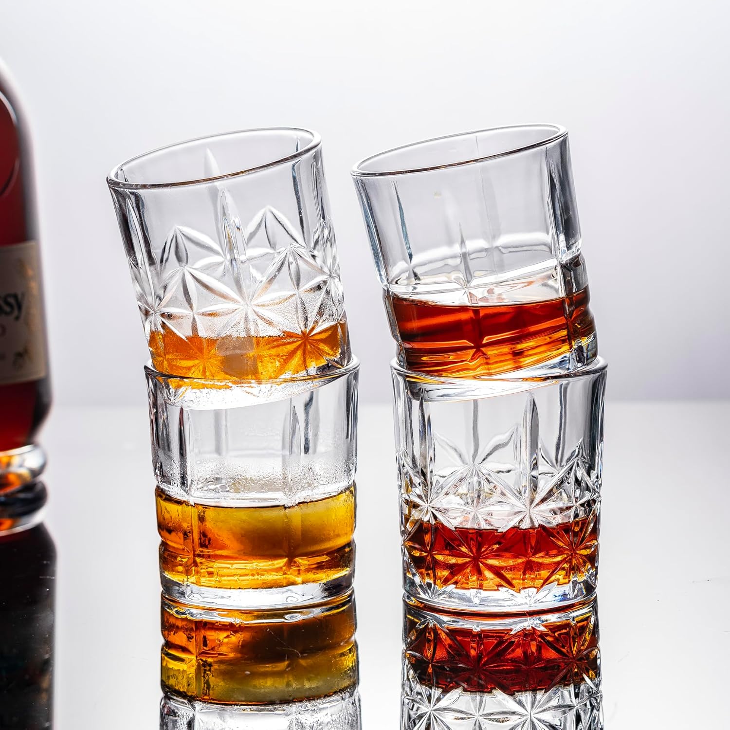 Old Fashioned Whiskey Glasses Set - 10 Ounce Rocks Barware For Scotch, Bourbon, Liquor and Cocktail Drinks - Set of 2 - Men Gift (Y2035-2) - Image 9