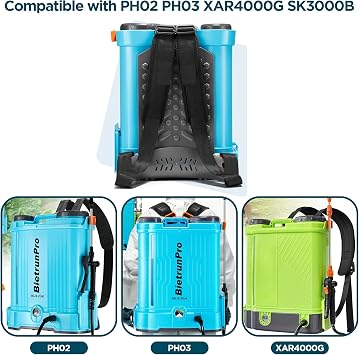 Backpack Sprayer Replacement Straps, Compatiable with PH02 PH03, XAR4000G, SK3000B & Others Battery Powered Backpack Sprayer 4 Gallon