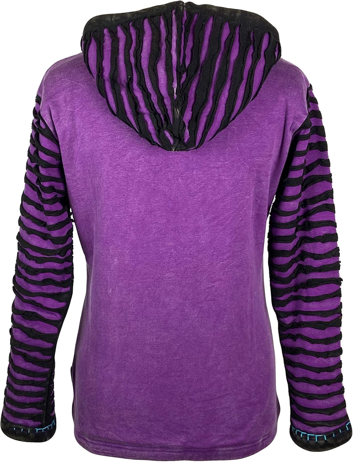 Agan Traders 2026 Winter Jackets for Women - Patched Funky Fleece Insulated Bohemian Outwear Womens Winter Jacket - Image 4