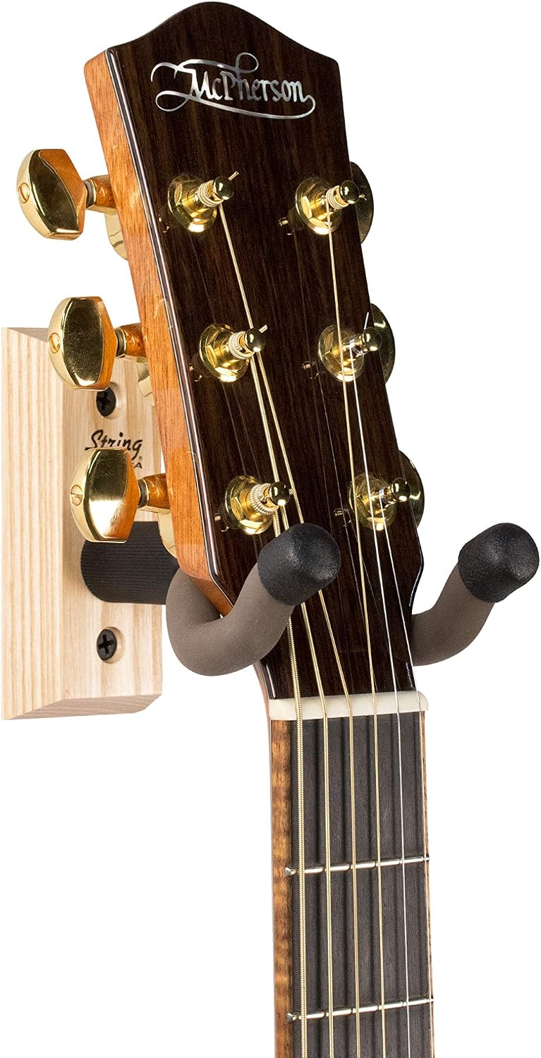 Amazon.com: String Swing CC01K-A Hardwood Home \u0026 Studio - Soporte de pared  para guitarra, color ceniza : Instrumentos Musicales
