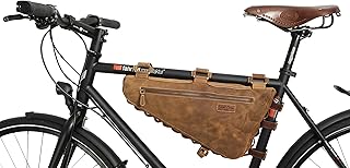 Gusti Borsa per Telaio in Pelle Canvas - Jan U. Borsa per Bicicletta Borsa per Attrezzi Borsa da Donna per Telaio Marrone