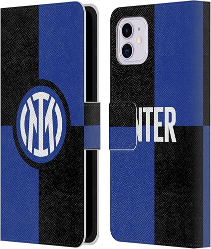Vista 73 de Head Case Designs Officially Licensed Inter Milan Inter Milano Logo Badge Leather Wallet Case Compatible with Apple iPhone 11