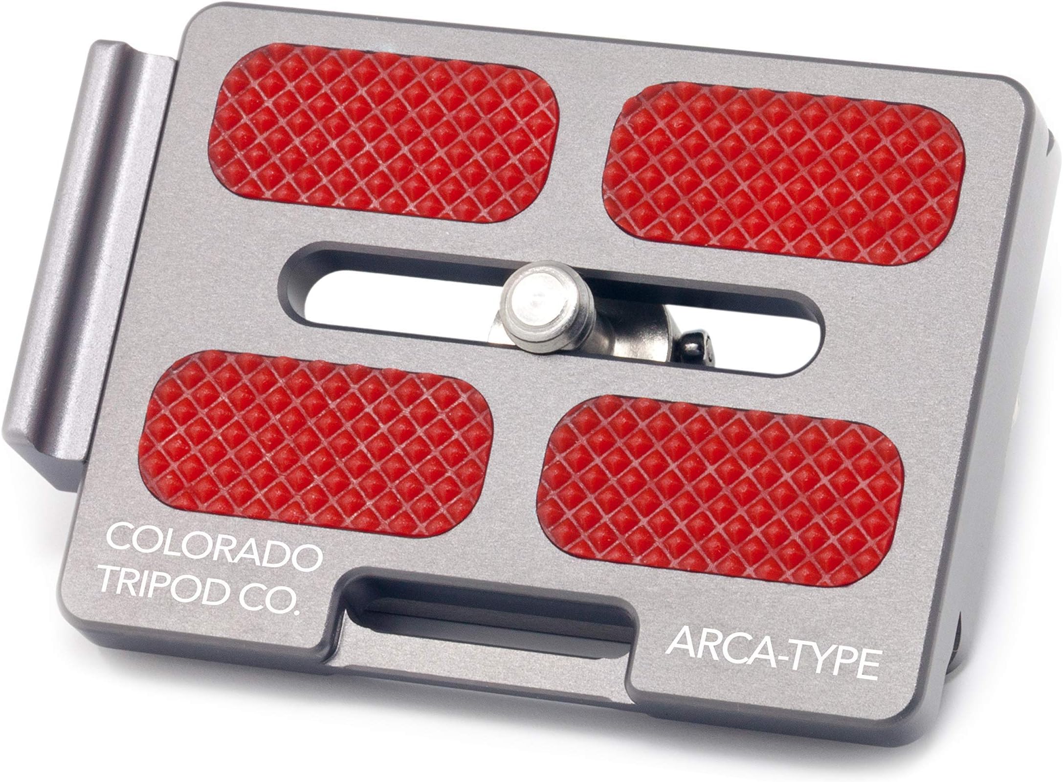 Colorado Tripod Arca Plates 60mm Universal Arca Swiss Quick Release Plate for Tripod Ball Head with Hand-Adjustable Stainless Steel Screw & Removable Rear Stopper - Gunmetal Color