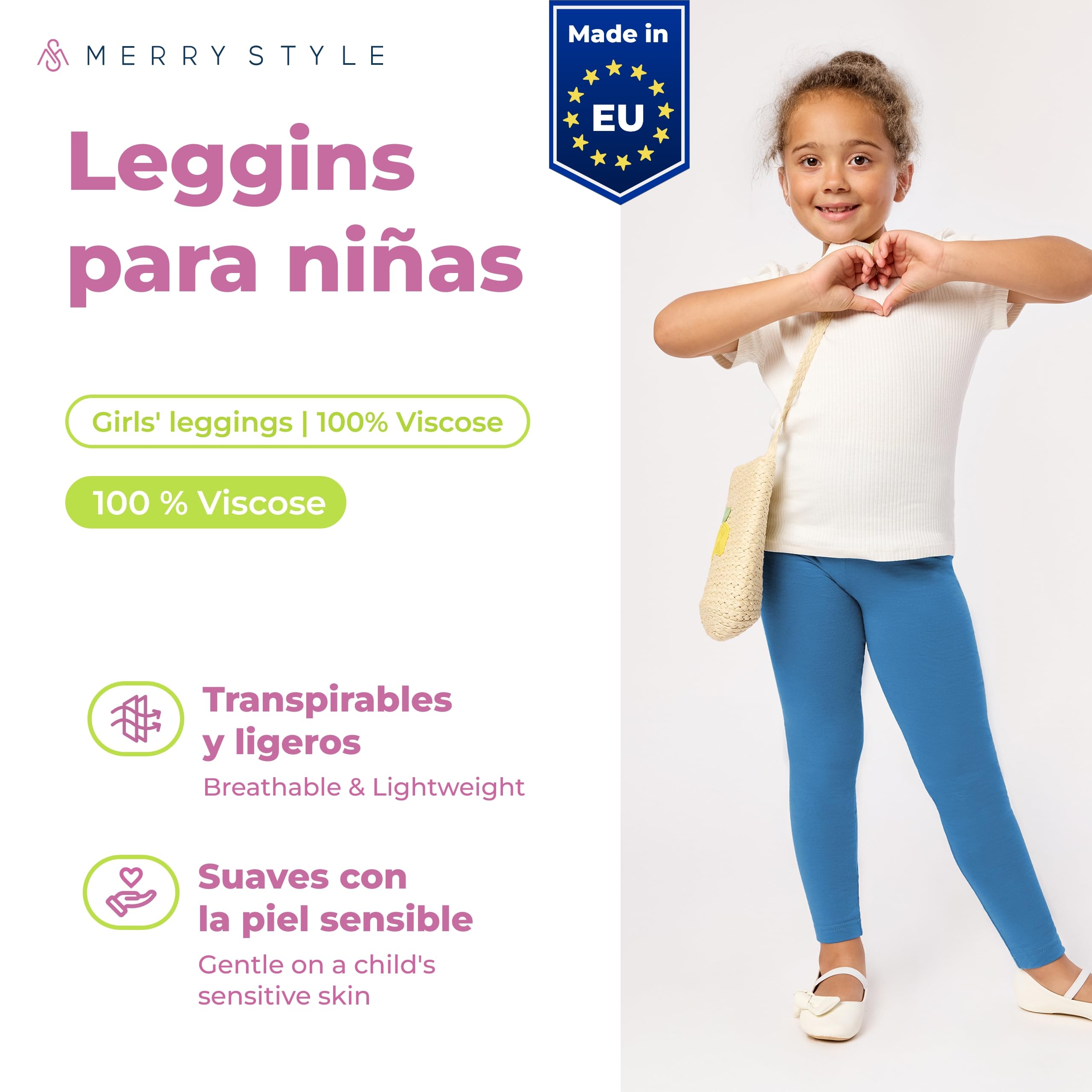 Merry Style Leggins Mallas Pantalones Largos Ropa Deportiva Niña MS10-130 — view 2