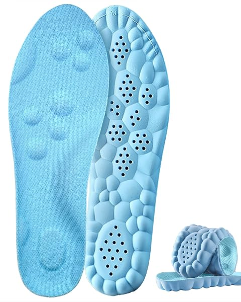 Plantar Fasciitis Feet Insoles Cloud Insole for Men Women Support Orthotics Energizing Comfort Shoe Insert Breathable Sweat-Absorbent Arch
