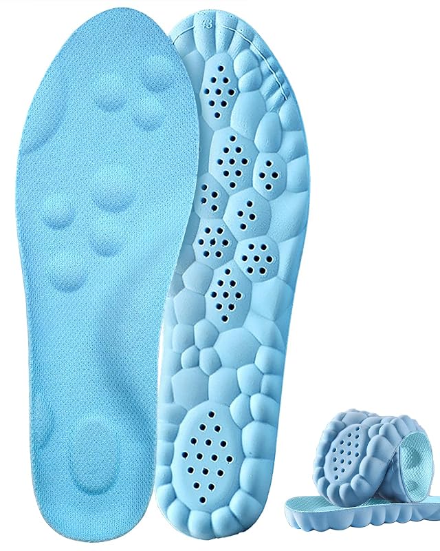 Plantar Fasciitis Feet Insoles Cloud Insole for Men Women Support Orthotics Energizing Comfort Shoe Insert Breathable Sweat-Absorbent Arch