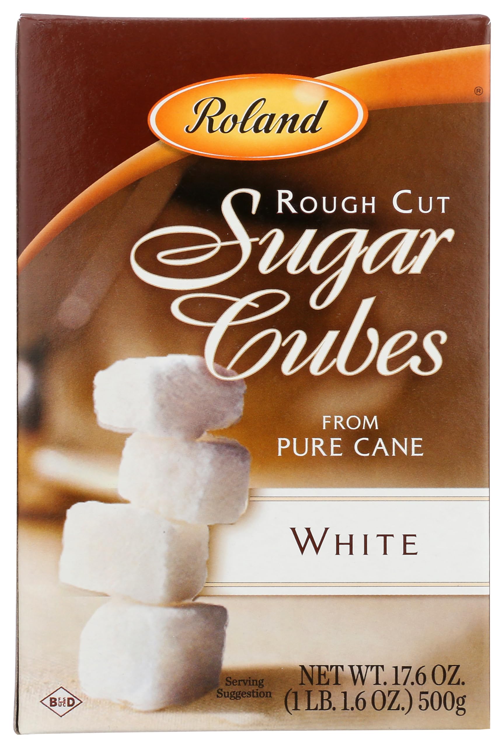 Roland Rough Cut White Sugar Cubes - 17.5 oz