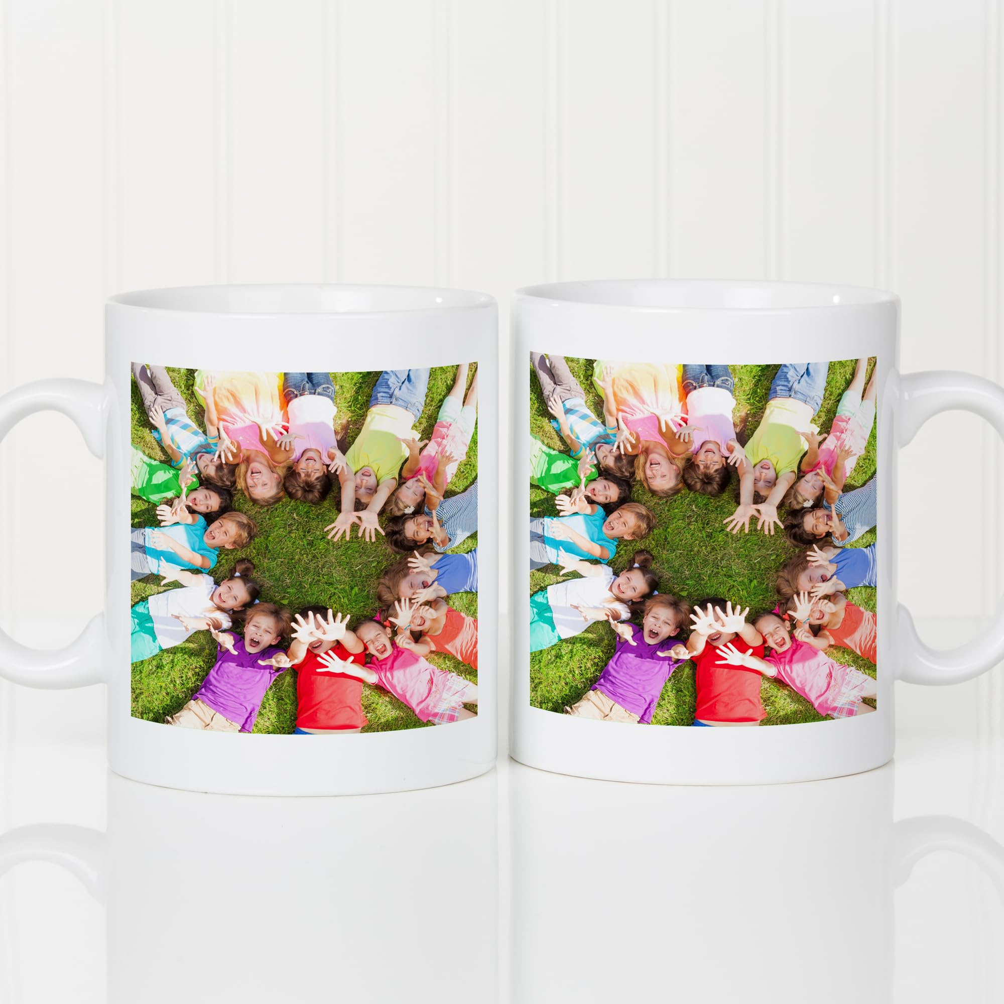 Amazon.com | Personalization Universe Double Sided Photo Personalized 30 oz.  Oversized Coffee Mug: Coffee Cups & Mugs