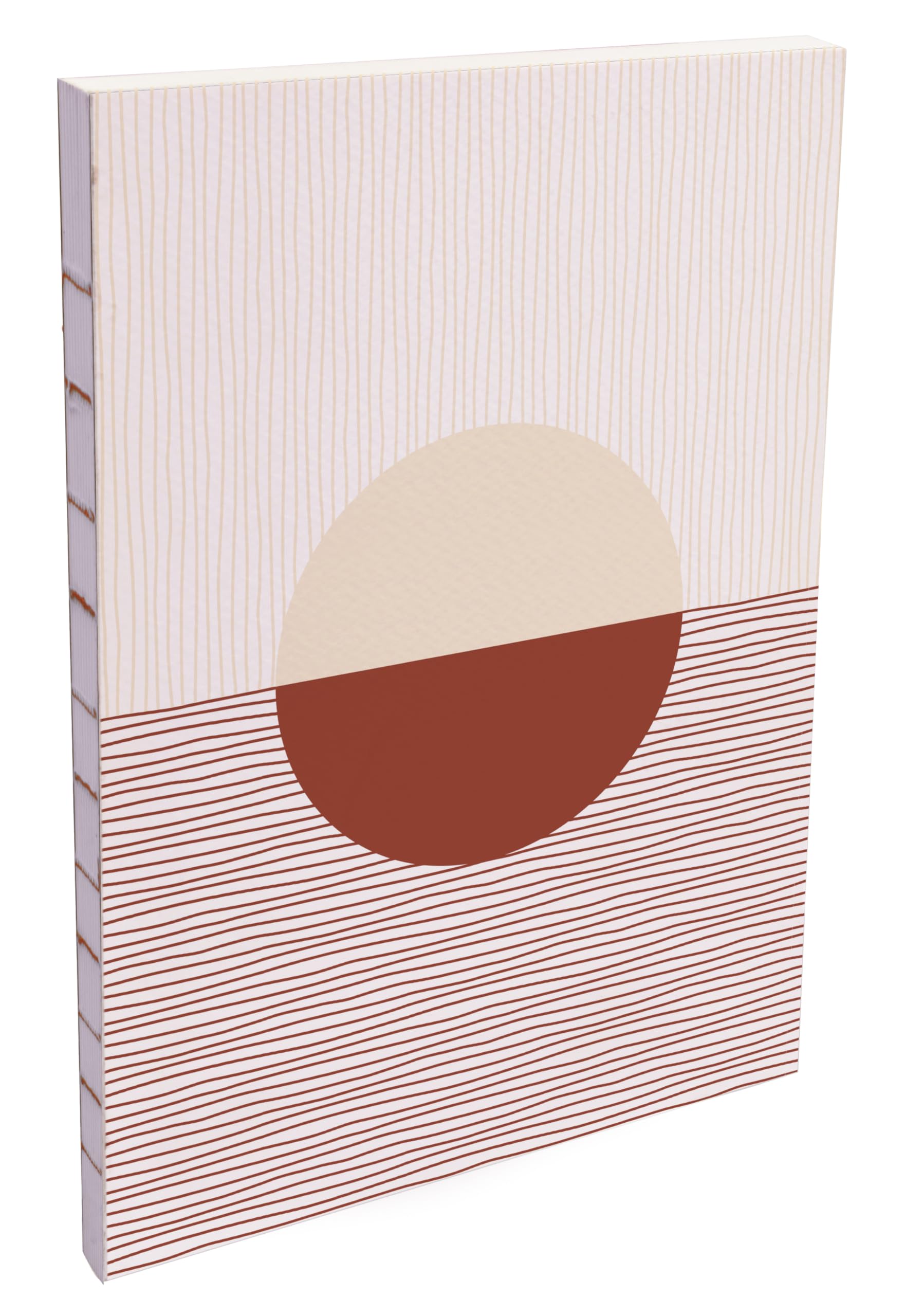 Clairefontaine 116067C - Softcover Notebook Warm Colours Geometric Shapes A5 14.8x21cm - 160 Lined Pages Ivory Paper 90g - Plain Back Terracotta Ast Delivery