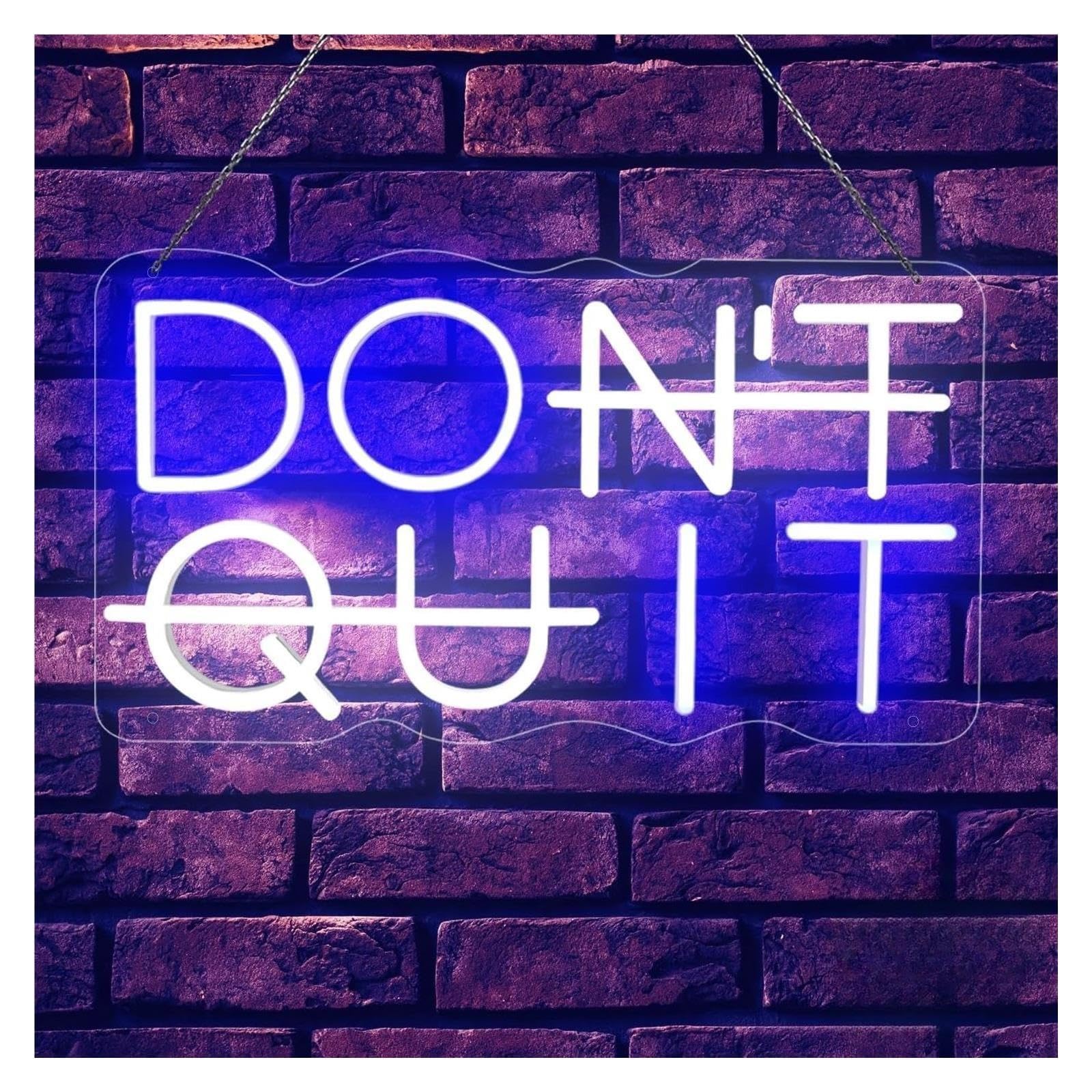 Decoración Lámparas Letrero De Pared Neón Don't Quit