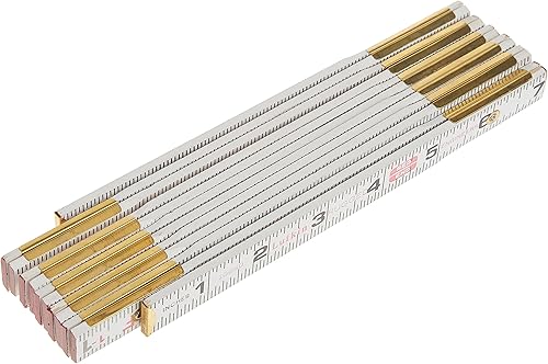 Miniatura 4 de Crescent Lufkin - Regla de madera para báscula de ingeniero Red End de 58 pulgadas x 6 pies, 1066DN, color blanco