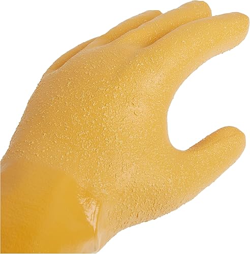 Miniatura 5 de Guantes de trabajo de manga larga de 26 pulgadas de longitud, de algodón y recubiertos con nitrilo, marca Atlas