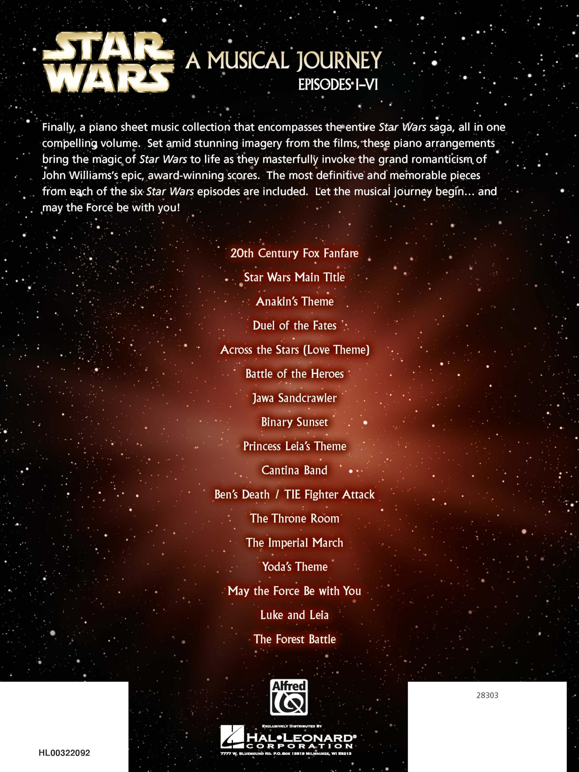Star Wars: A Musical Journey Espisodes I-VI: Piano Solos