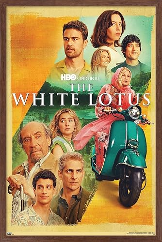 Miniatura 1 de Trends International The White Lotus - Póster de pared de una hoja, 14.72 x 22.37 pulgadas, versión enmarcada de caoba