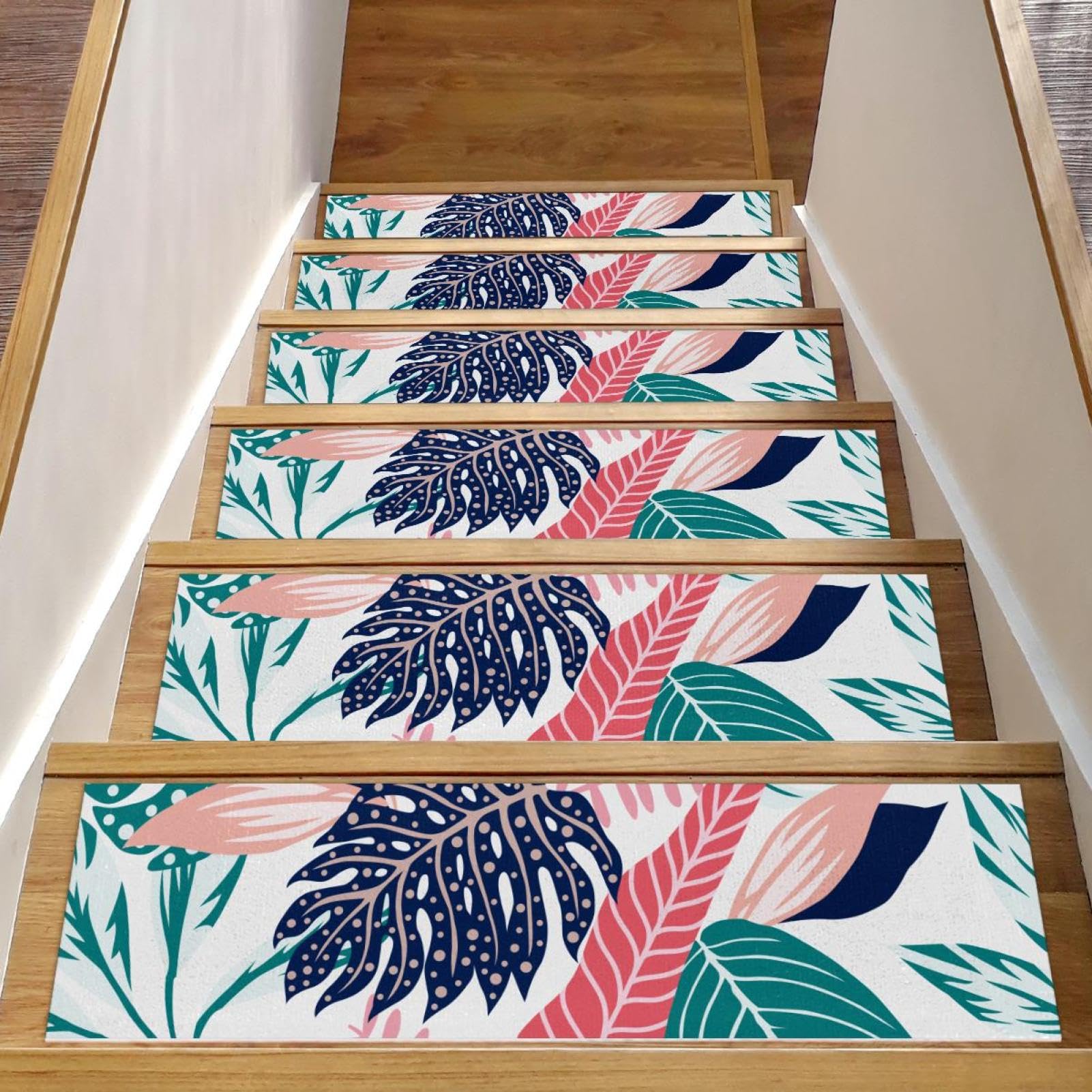 Alfombra para escaleras ideal para proteger a niños perros y ancianos en peldaños de madera