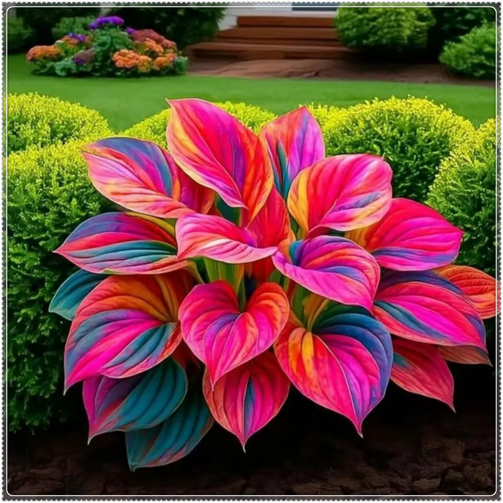 Midnight Blue Heart Hosta Bulbs: Rapid-Growing for Lush Garden Borders & Landscaping | Excellent Displays-3 Bulbs-E — image 1