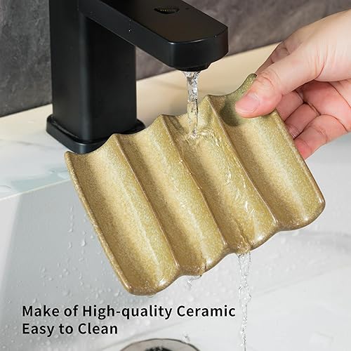 Miniatura 7 de Jabonera de esponja para ducha, protector de jabón de agua autodrenante para baño y cocina, color amarillo