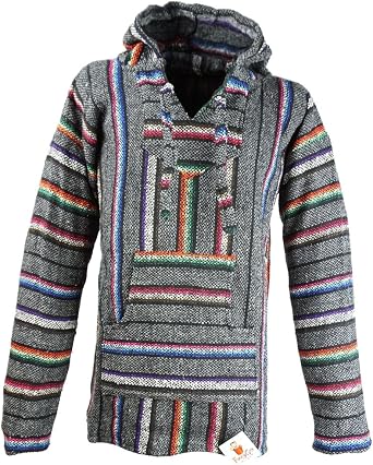 Funny Guy Mugs Premium Baja Hoodie Sweatshirt Pullover Jerga Poncho