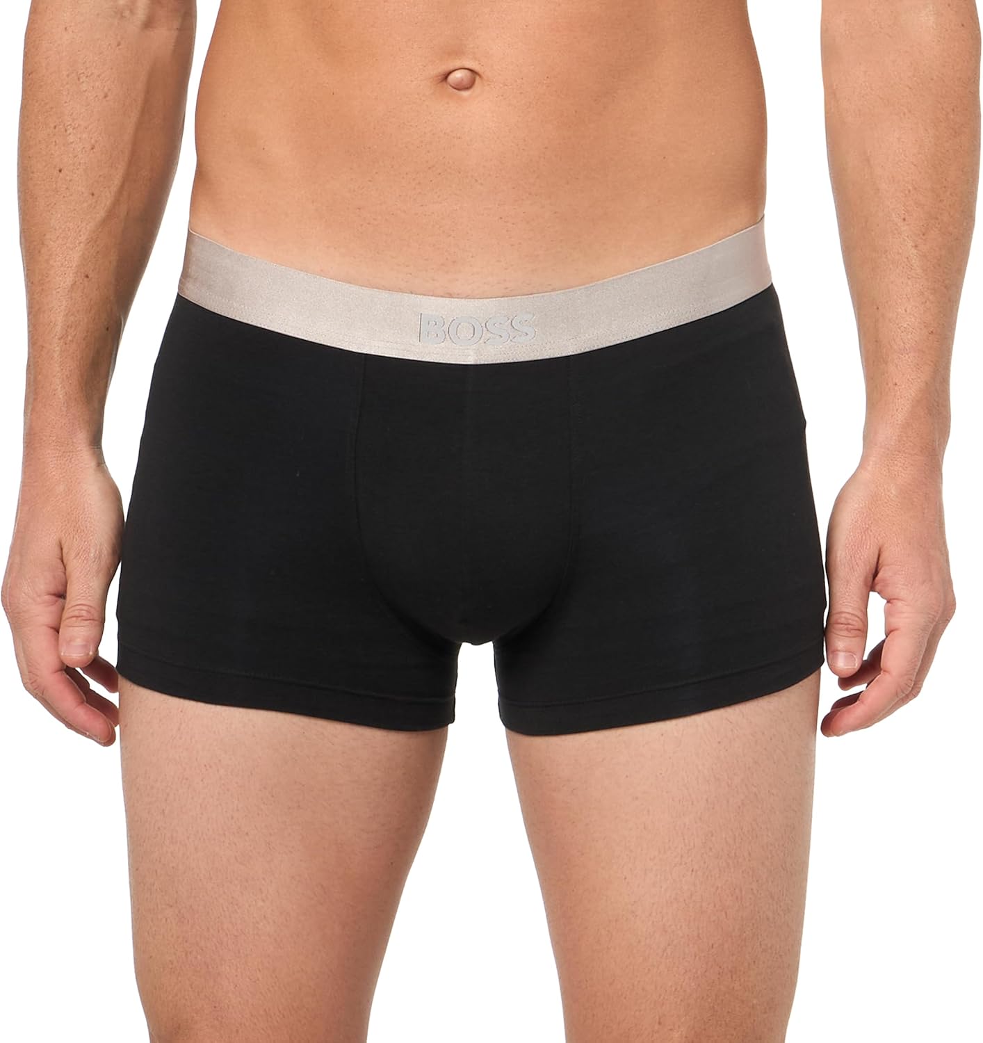 BOSS mens 3-pack Metallic Waistband Stretch Trunks - Image 2