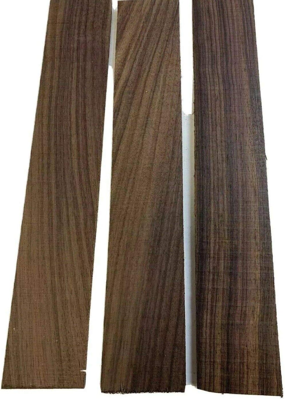 4 Pieces, Indian Rosewood Thin Stock Boards Lumber Crafts Wood 1/4" X 2" X 12"